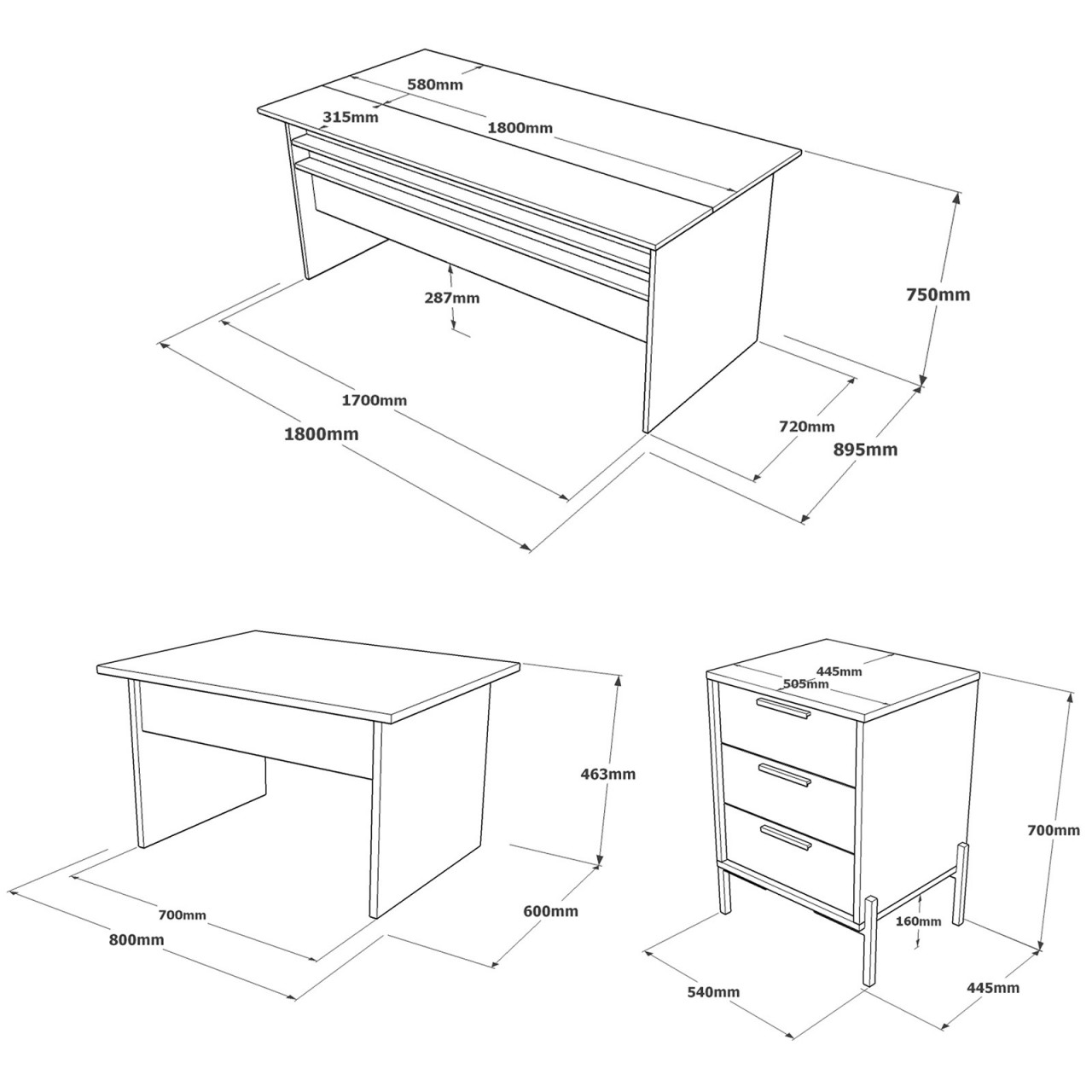 Poze Set mobilier de birou VS7 - CGA