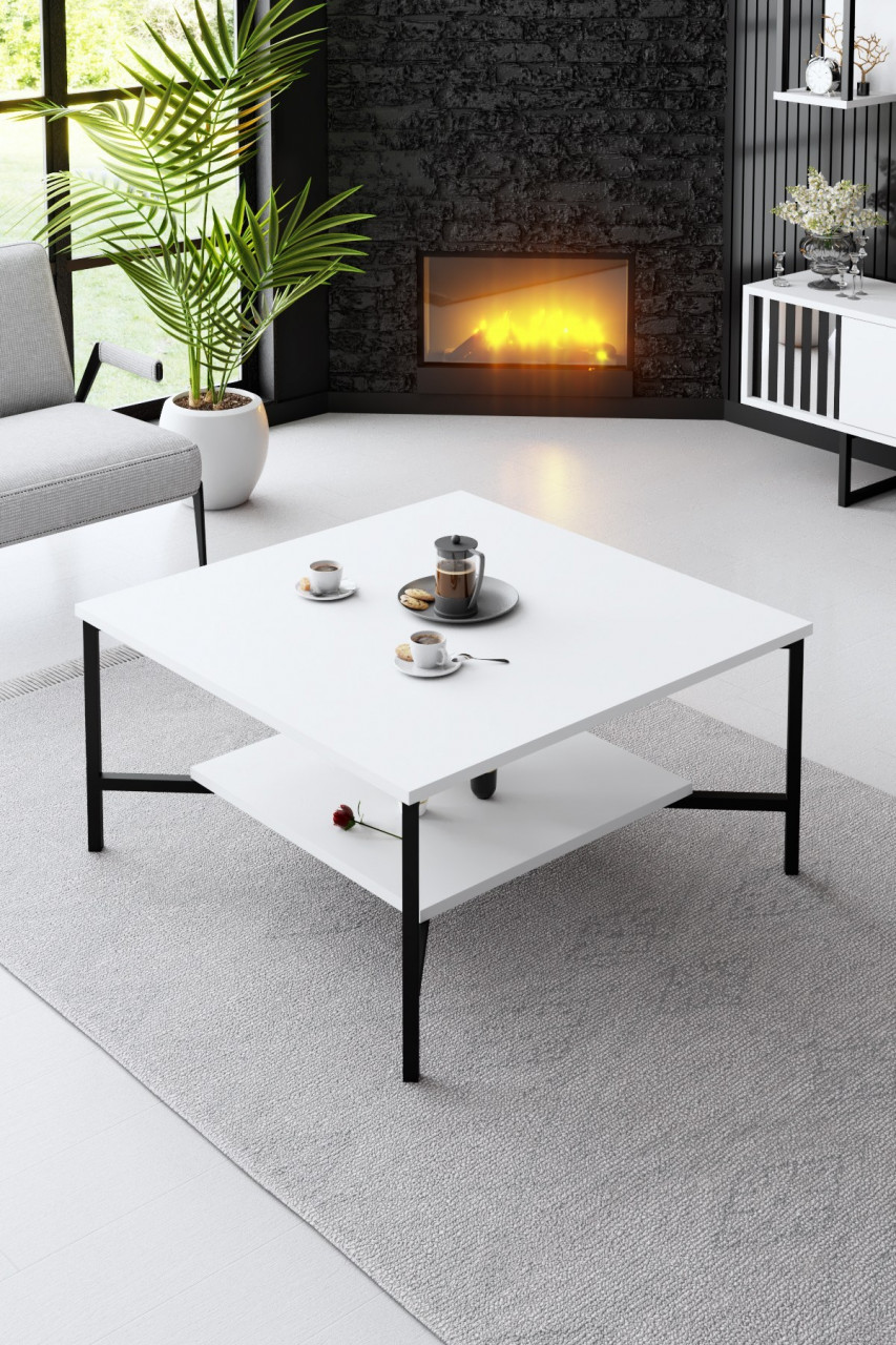 Poze Set mobilier living Chrome Line alb / negru