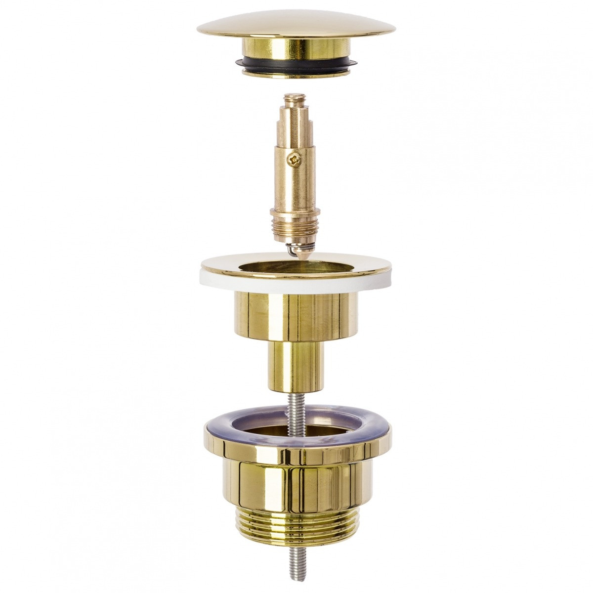 Poze Sifon cu ventil pentru lavoar Click-Clack universal gold