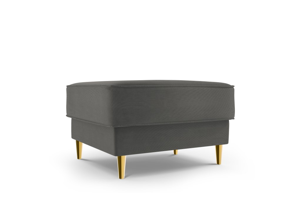 Poze Taburet Fano tapitat velvet/picioare gold – L64 x l64 x h44
