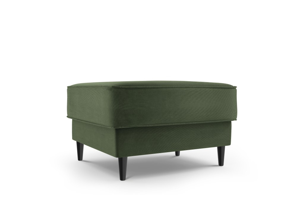 Poze Taburet Fano tapitat velvet/picioare negre – L64 x l64 x h44