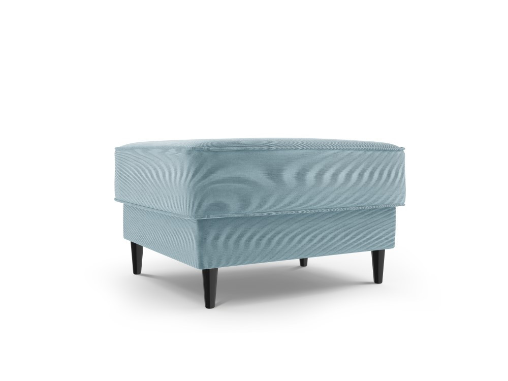 Poze Taburet Fano tapitat velvet/picioare negre – L64 x l64 x h44