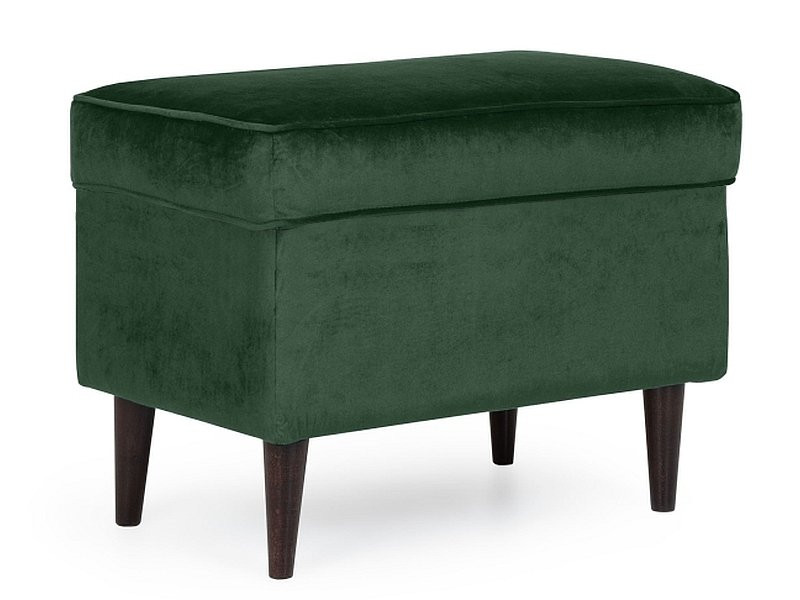 Taburet tapitat ron velvet verde blu78