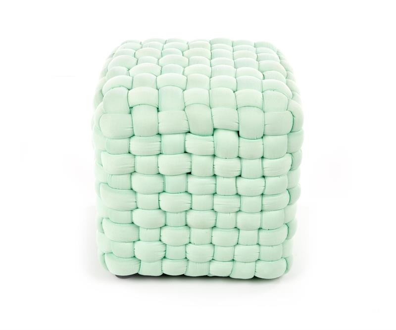 Poze Taburet tapitat Rubik mint - H35 cm