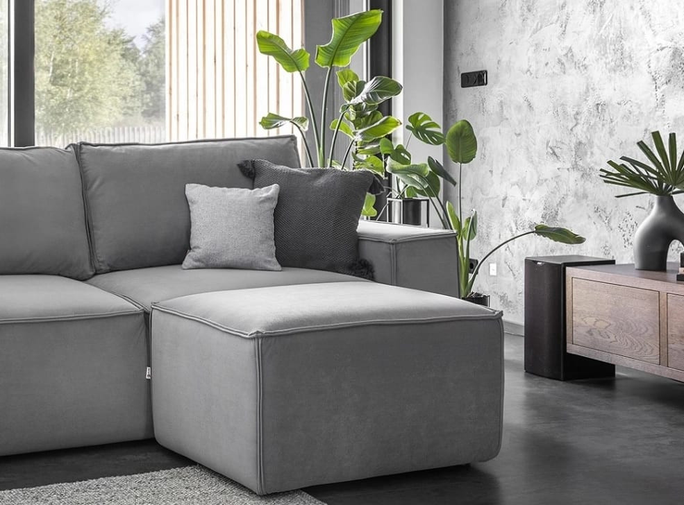 Poze Taburet tapitat Silla - L88 x l68 x h45 cm
