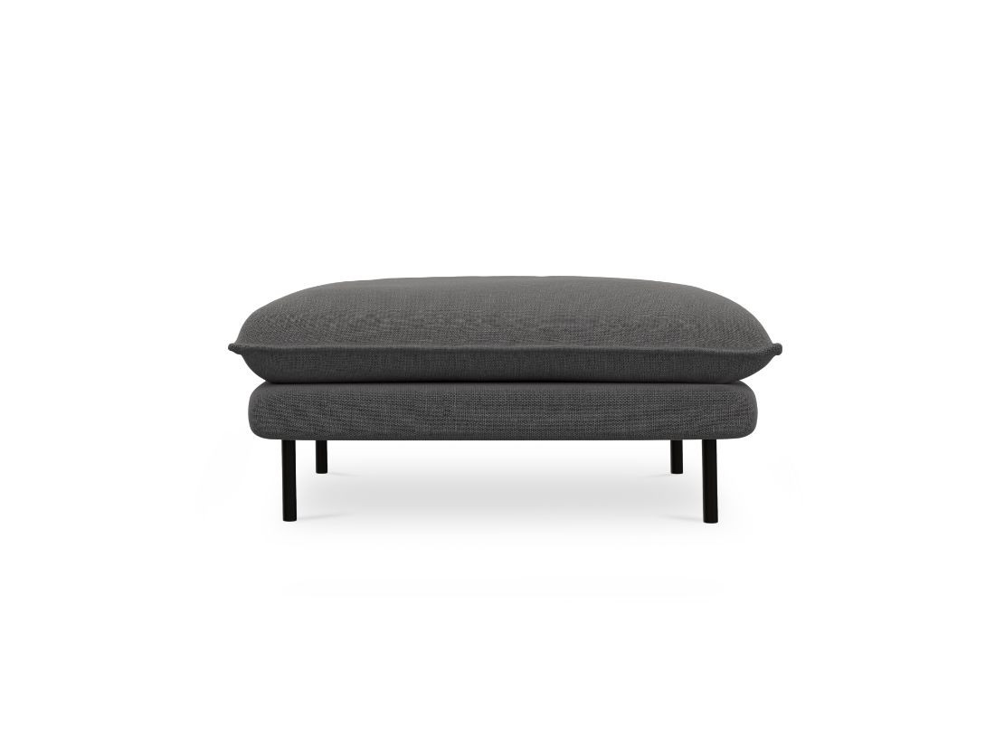 Poze Taburet tapitat Vienna picioare negre – L100 x l80 x h43 cm