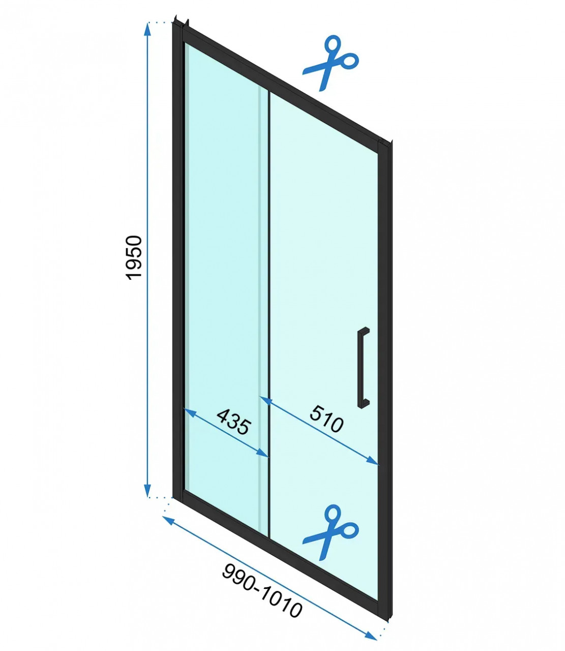 Poze Usa de dus culisanta Rapid Slide 100 argintie