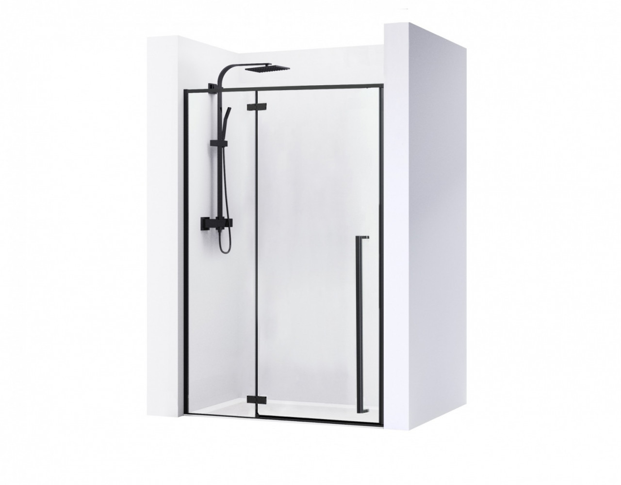 Poze Ușă pentru dus Fargo sticla batantă - 100x195 cm