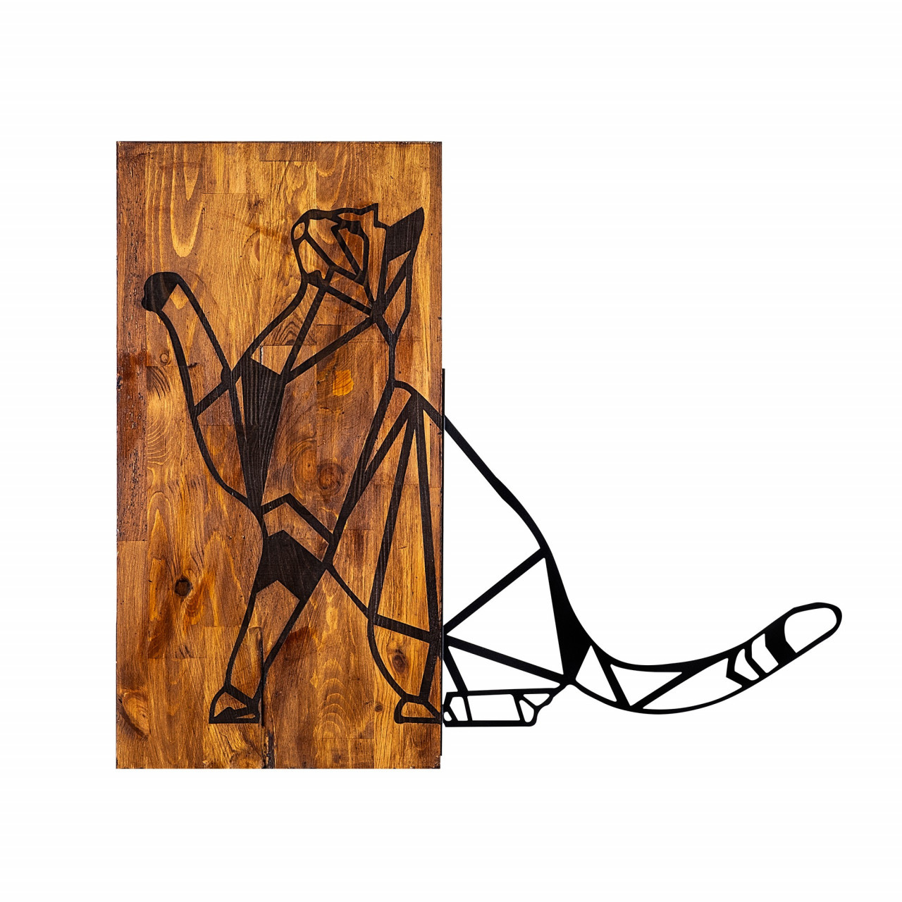 Poze Accesoriu decorativ de perete din lemn Cat