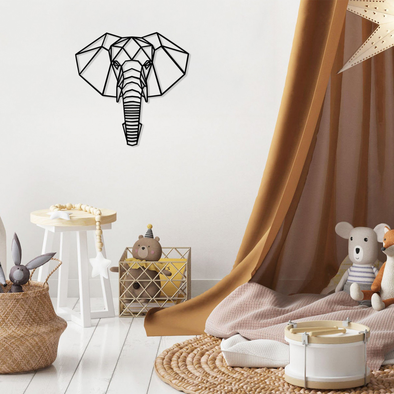 Poze Accesoriu decorativ de perete din lemn Fil