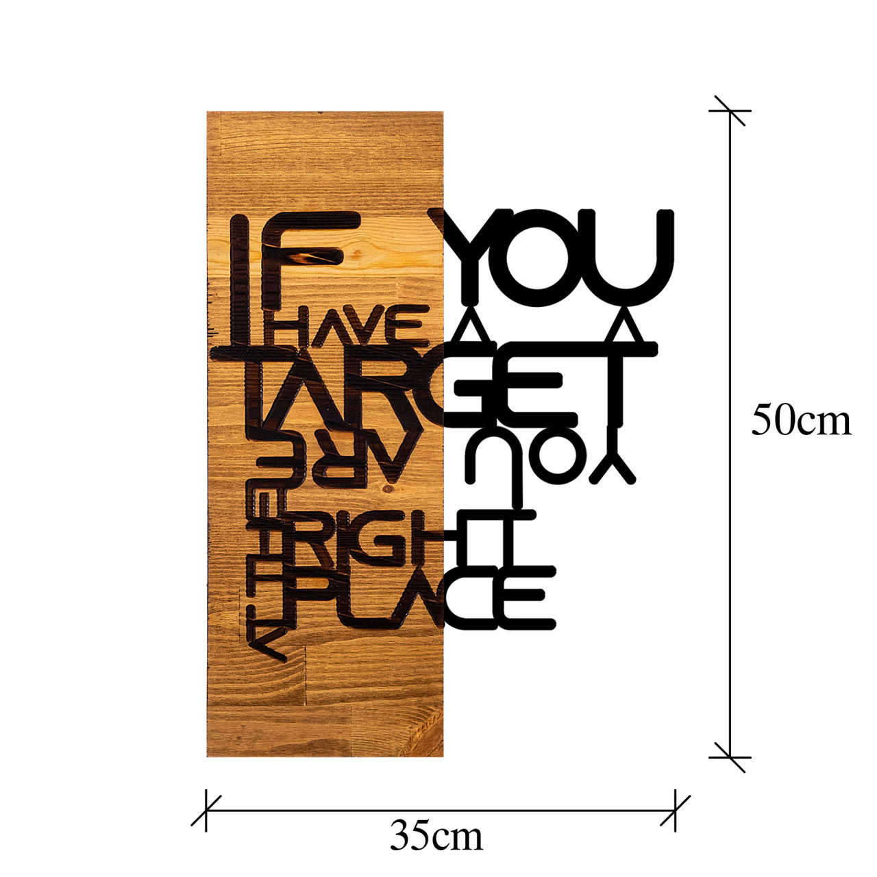 Poze Accesoriu decorativ de perete din lemn If you have target