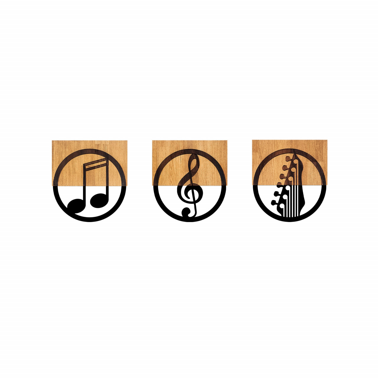 Poze Accesoriu decorativ de perete din lemn Just Music - 334