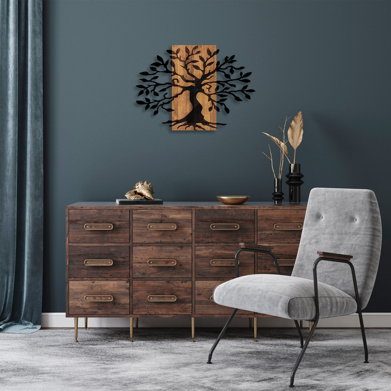 Poze Accesoriu decorativ de perete din lemn Ma-305