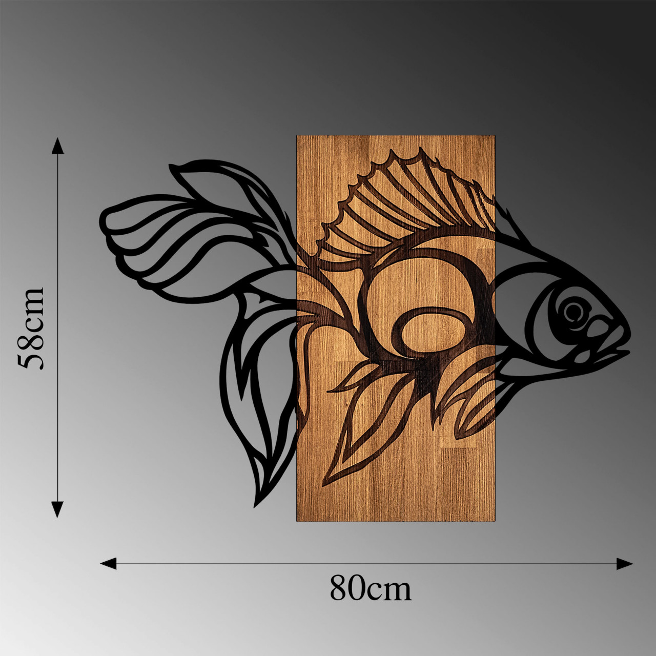 Poze Accesoriu decorativ de perete din lemn MA-306