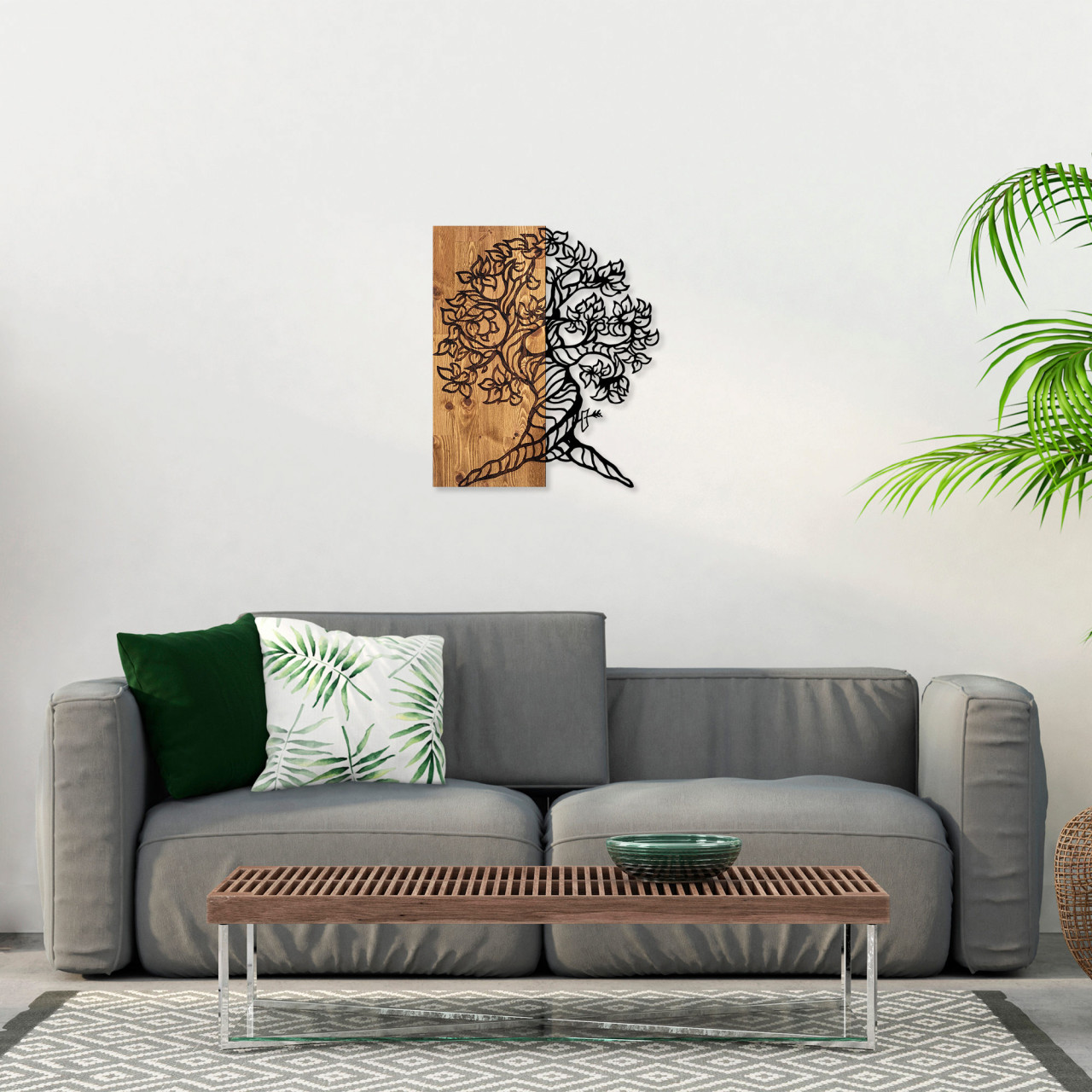 Poze Accesoriu decorativ de perete din lemn Monumental Tree 1