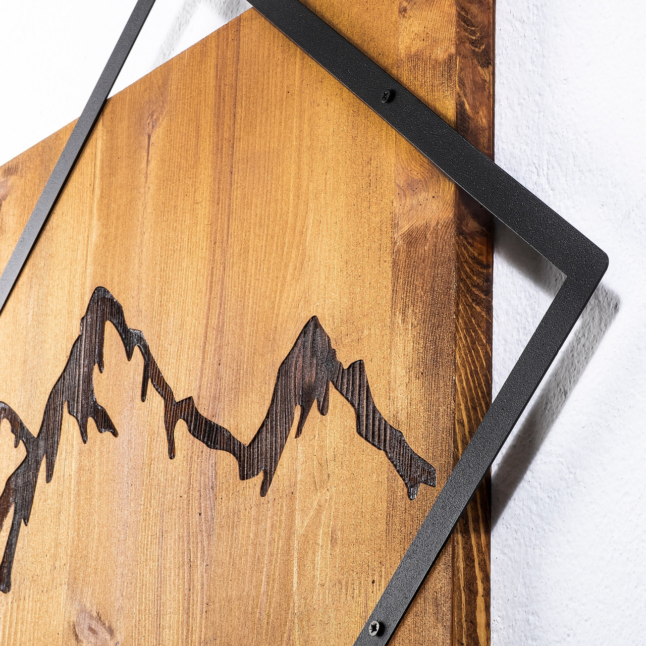 Poze Accesoriu decorativ de perete din lemn Mountain 2