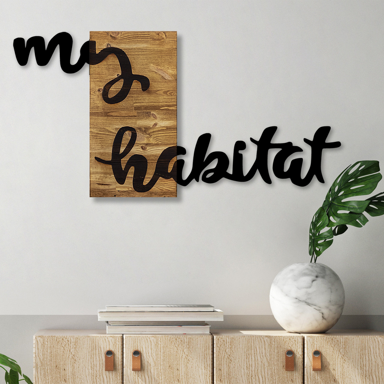 Poze Accesoriu decorativ de perete din lemn My habitat