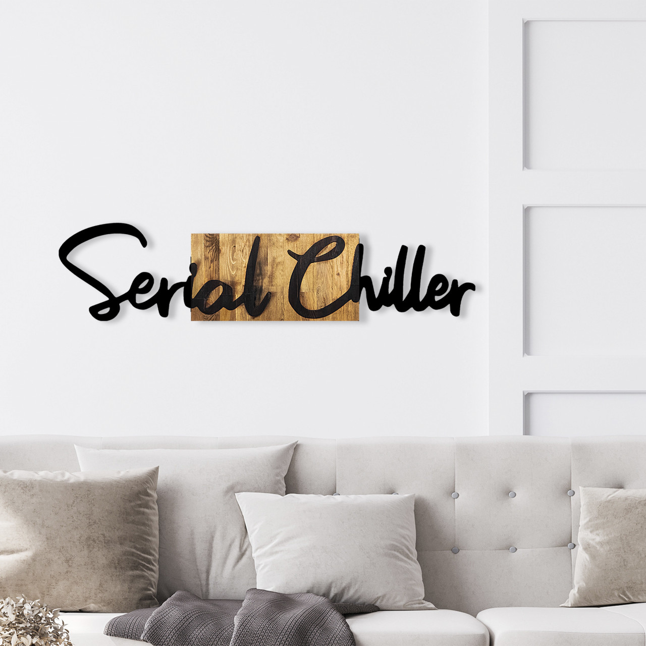 Poze Accesoriu decorativ de perete din lemn Serial Chiller 2