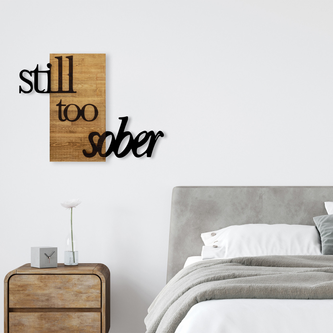 Poze Accesoriu decorativ de perete din lemn Still too sober