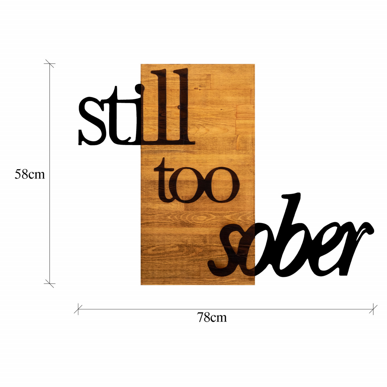 Poze Accesoriu decorativ de perete din lemn Still too sober