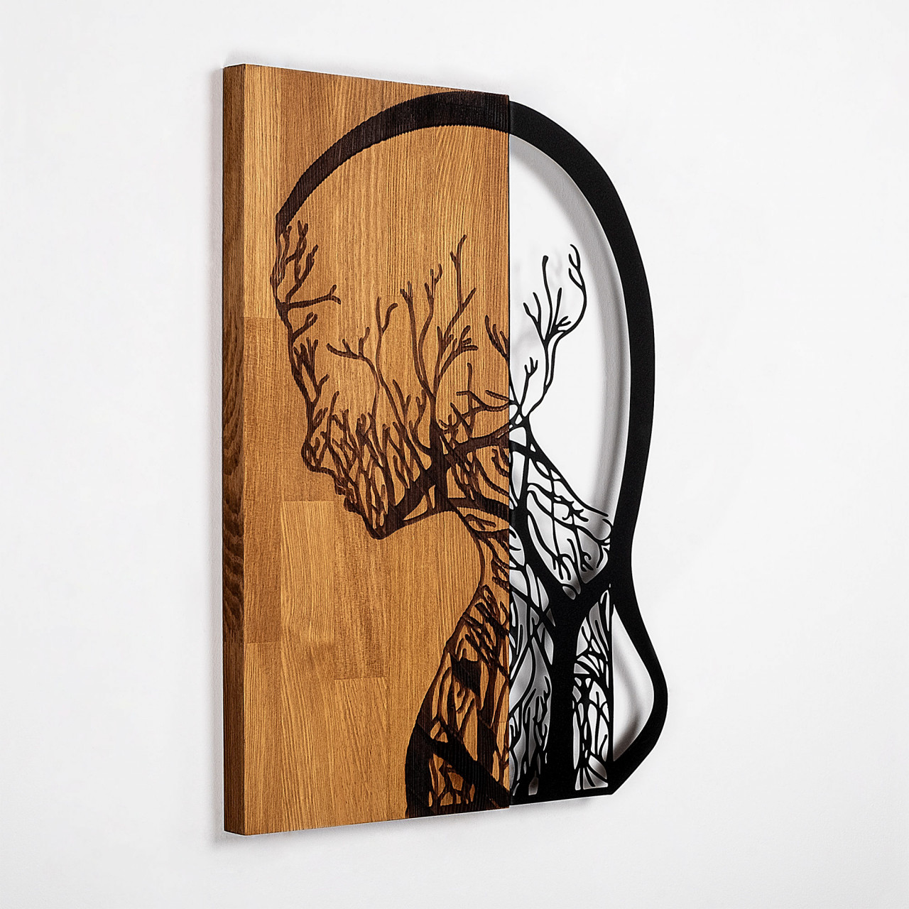 Poze Accesoriu decorativ de perete din lemn Tree Woman