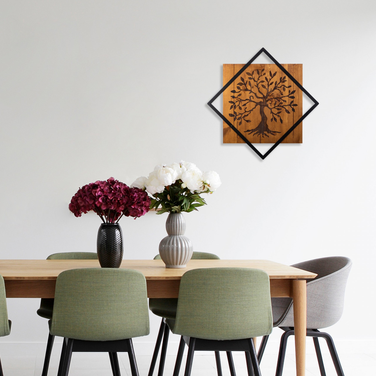 Poze Accesoriu decorativ de perete din lemn Tree