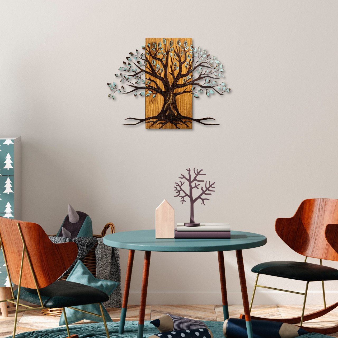 Poze Accesoriu decorativ de perete din lemn Willow - 382-A