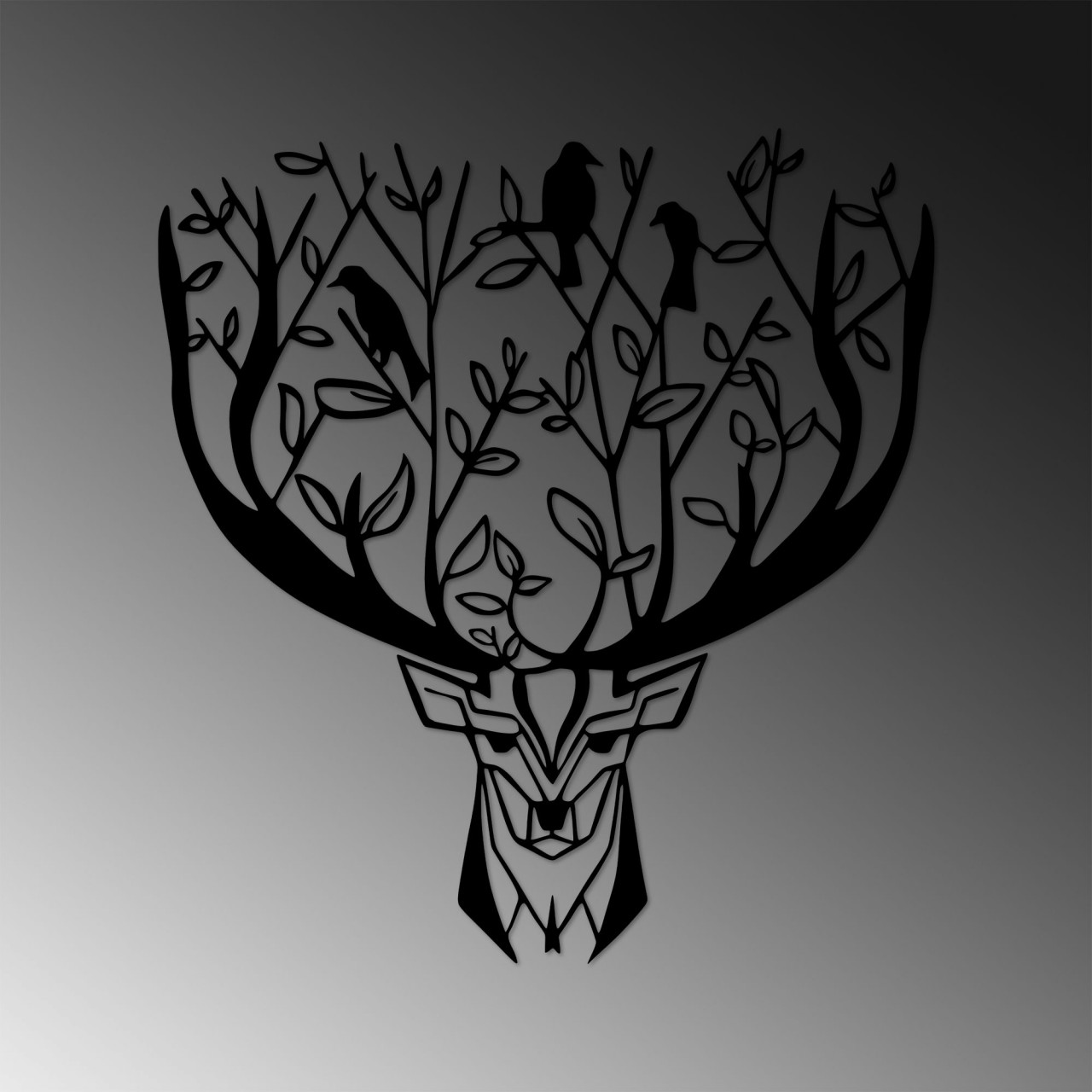 Poze Accesoriu decorativ de perete metalic Deer