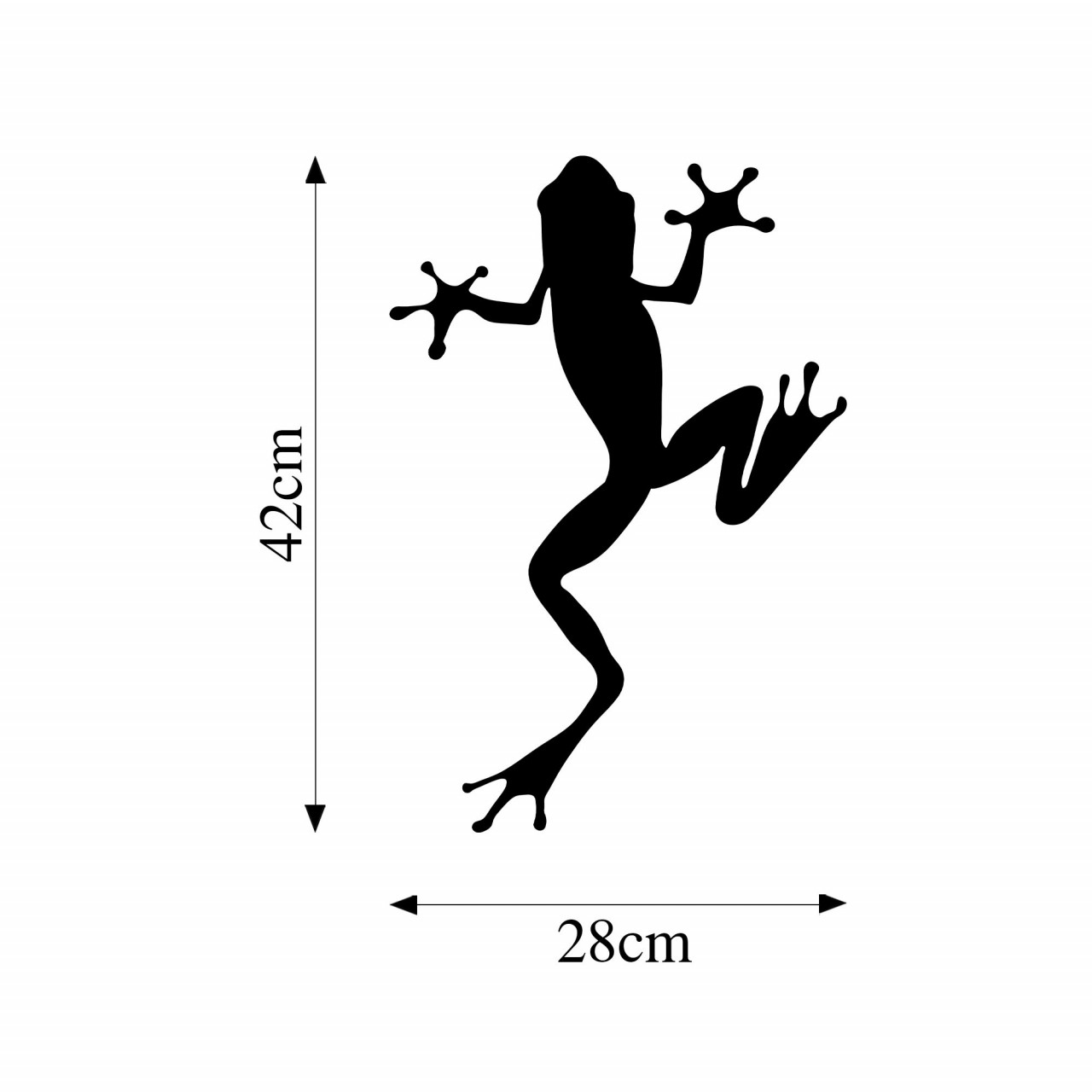 Poze Accesoriu decorativ de perete metalic Frog - 296