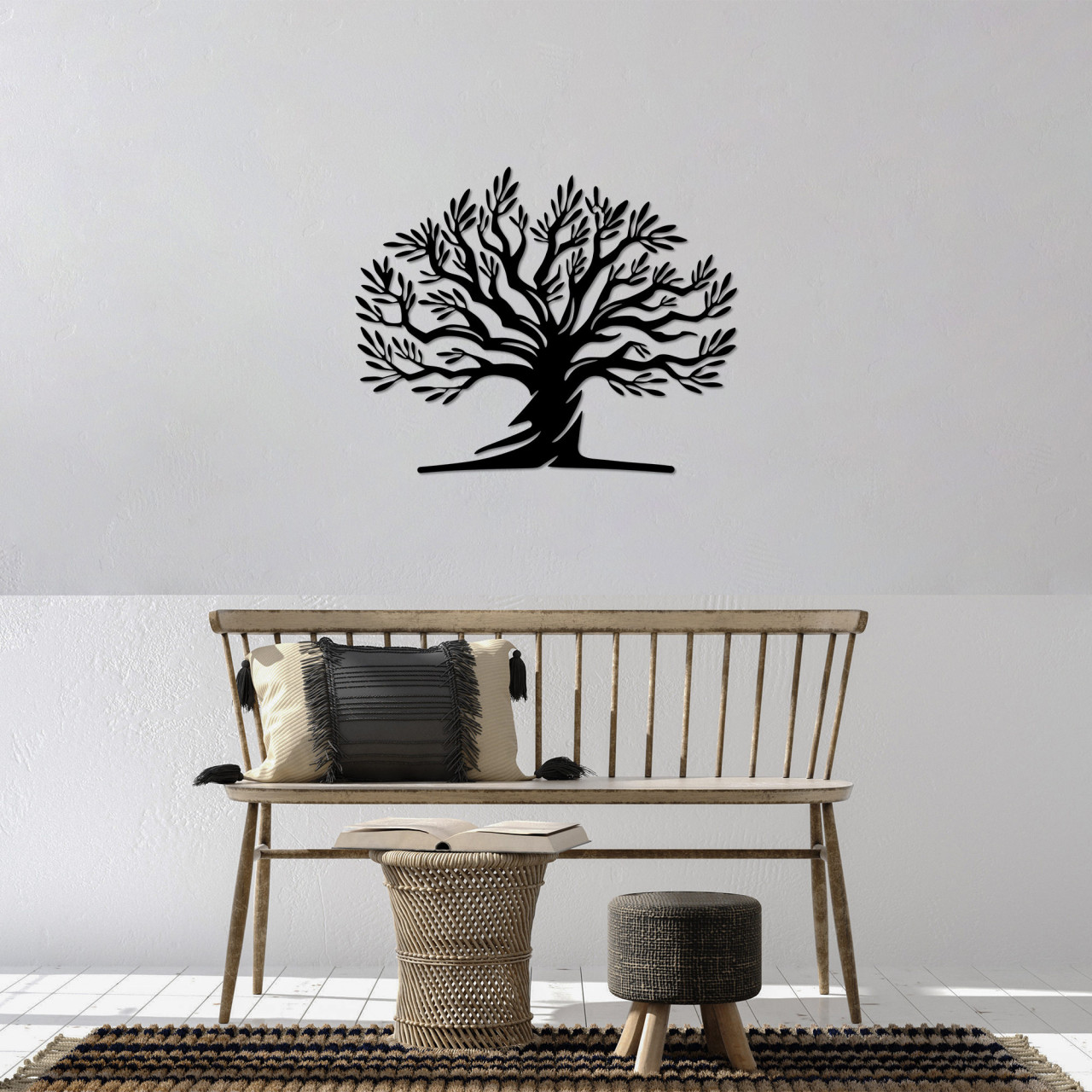 Poze Accesoriu decorativ de perete metalic Monumental Tree 18