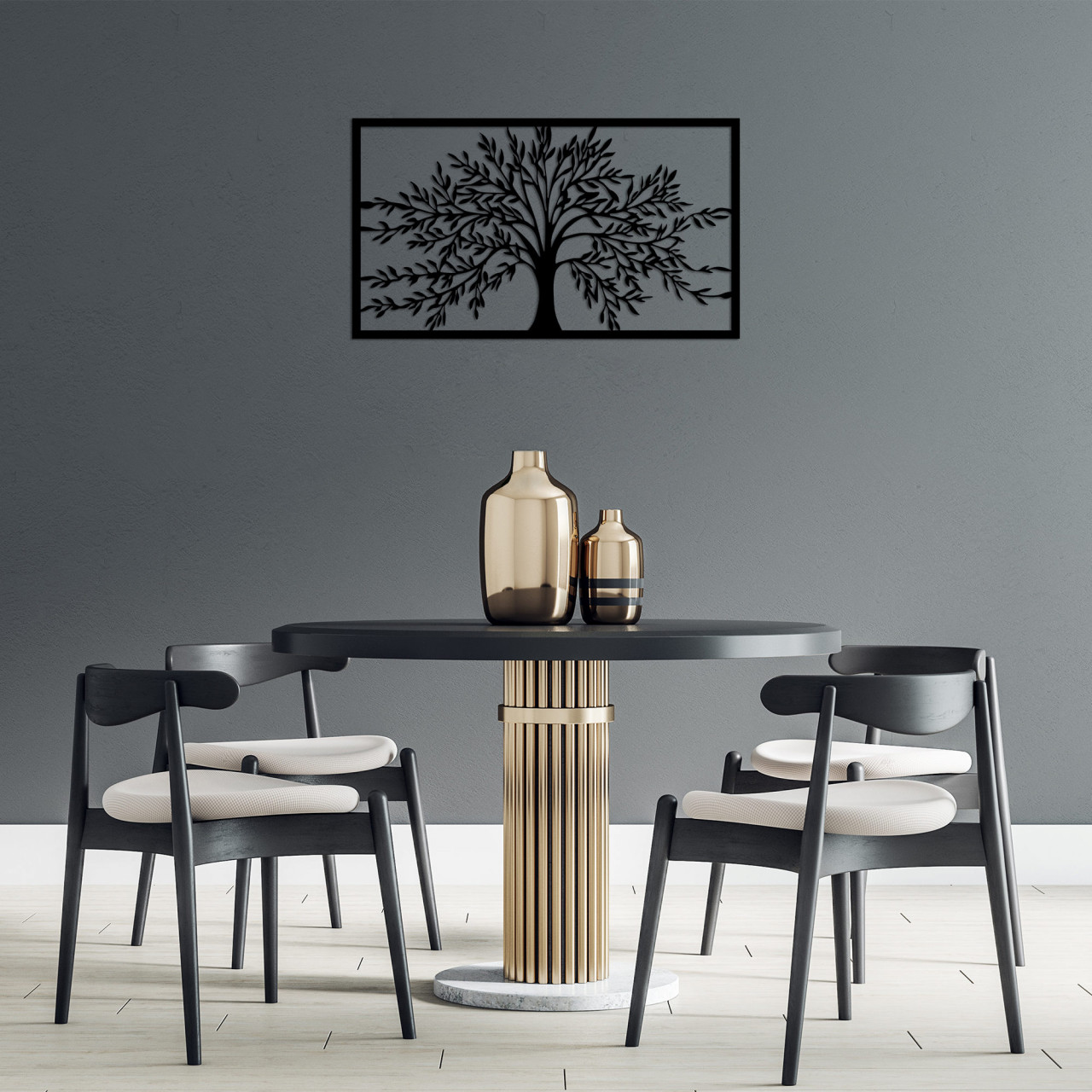 Poze Accesoriu decorativ de perete metalic Monumental Tree