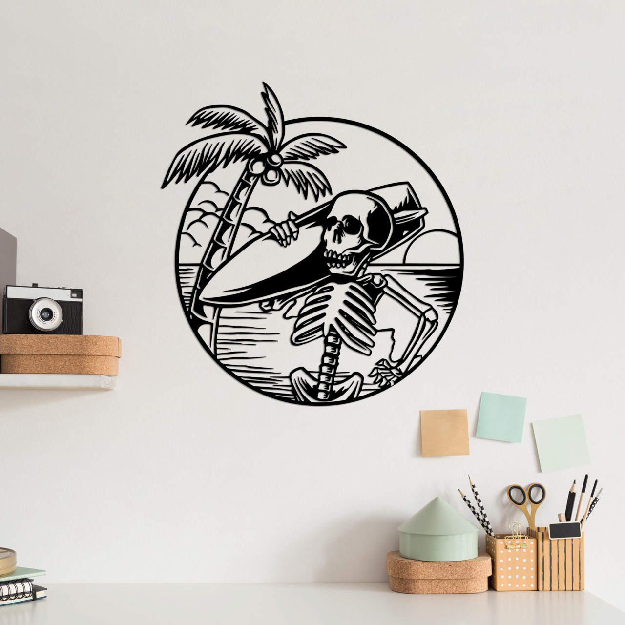 Poze Accesoriu decorativ de perete metalic See Sad Skeletor - 532