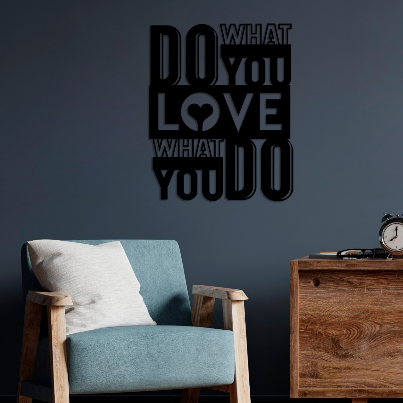Poze Accesoriu decorativ de perete metalic What Do You Love