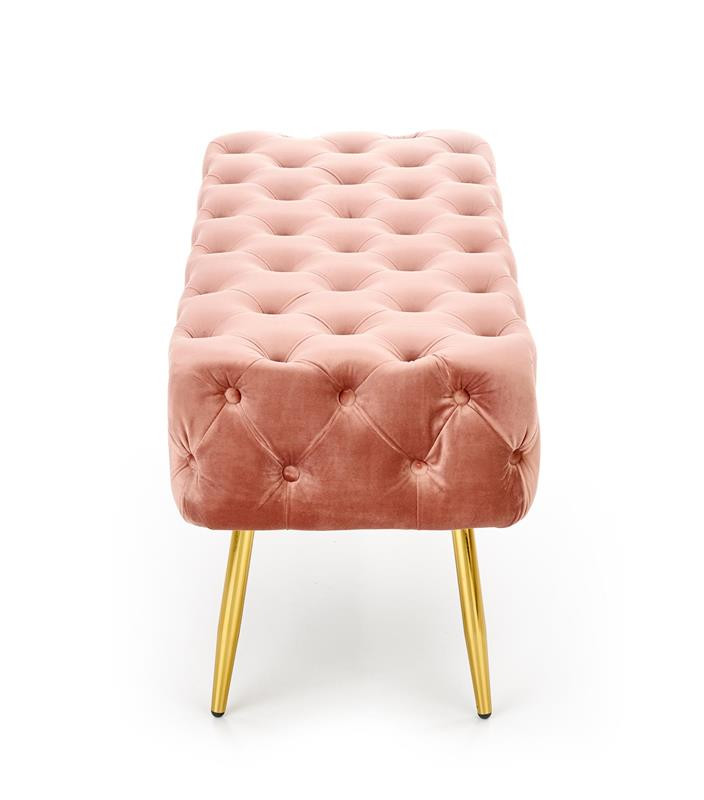 Poze Banca tapitata Athena – Roz/Gold