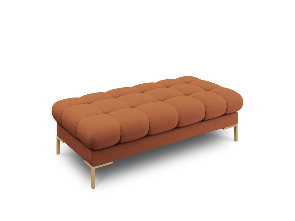 Poze Banca tapitata Bali stofa/picioare gold – L133 x l62 x h41