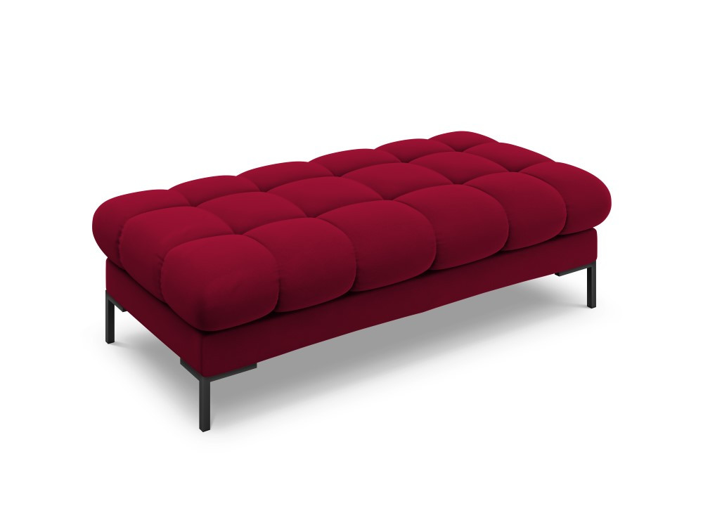 Poze Banca tapitata Bali velvet/picioare negre – L133 x l62 x h41