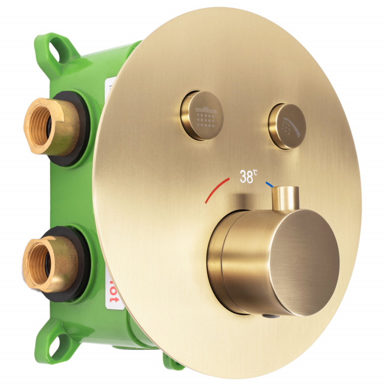 Poze Baterie de dus incastrata Lungo Miler auriu periat