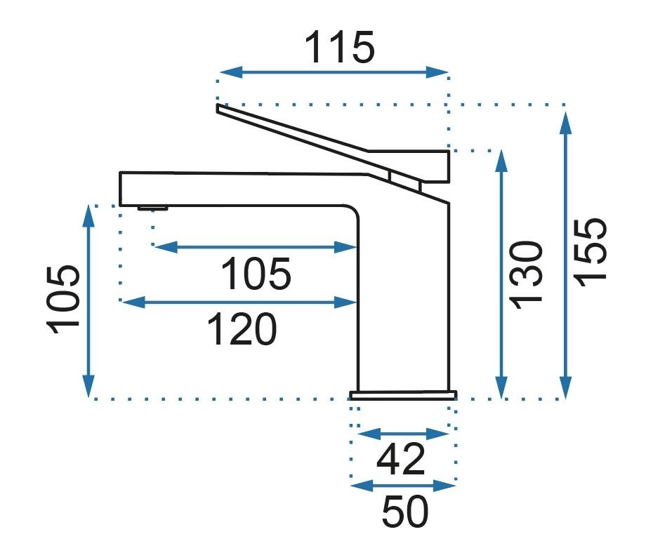 Poze Baterie Duet negru mat - H 13 cm