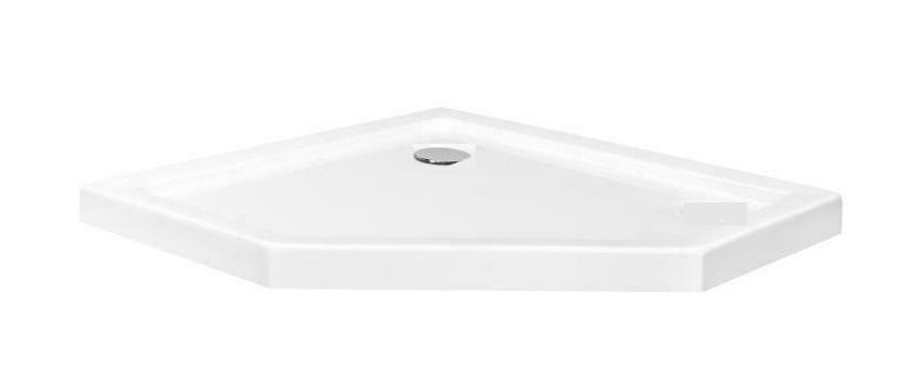 Poze Cadita pentru dus Diamond alba - L90 x l90 x h5