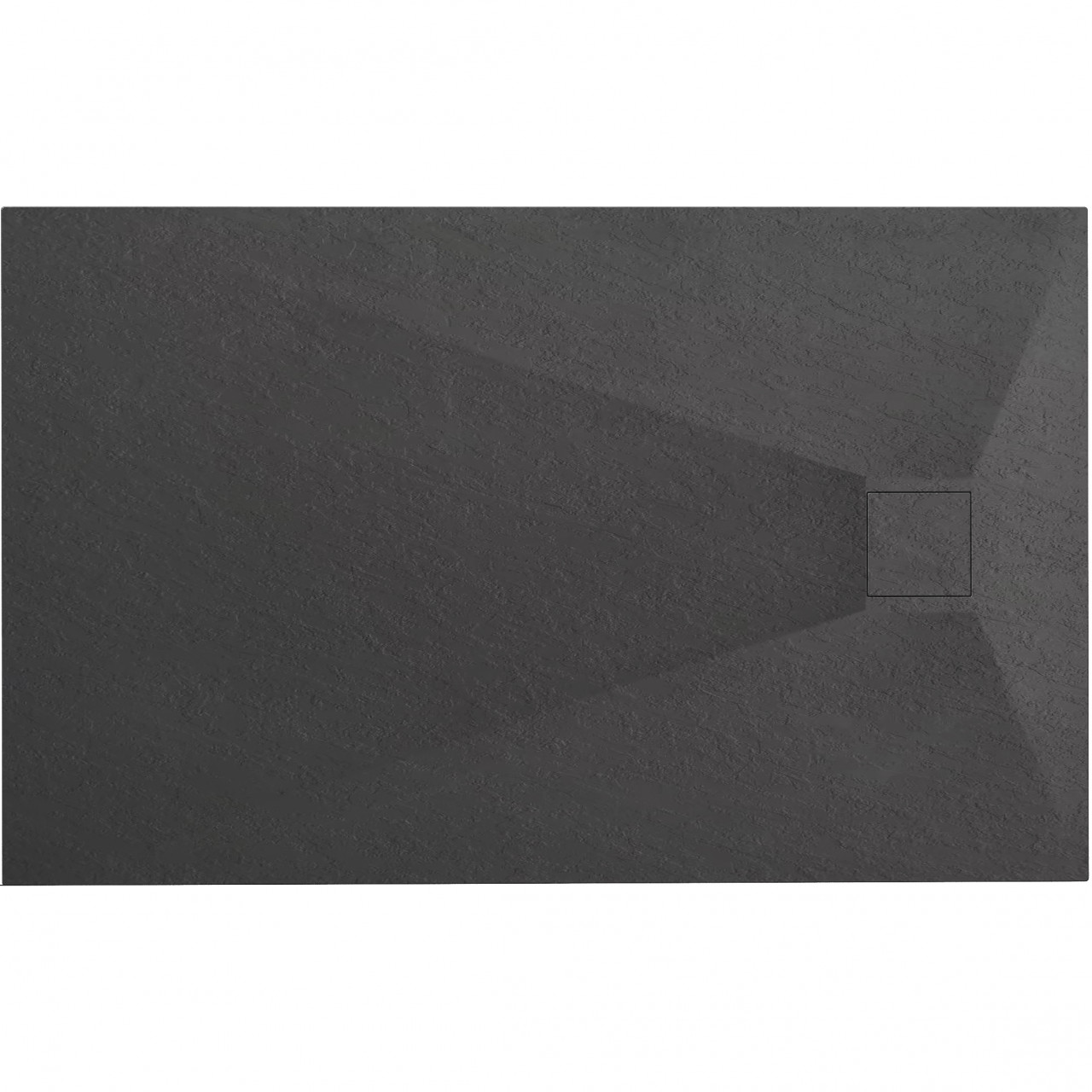 Poze Cadita pentru dus Magnum neagra 100x80