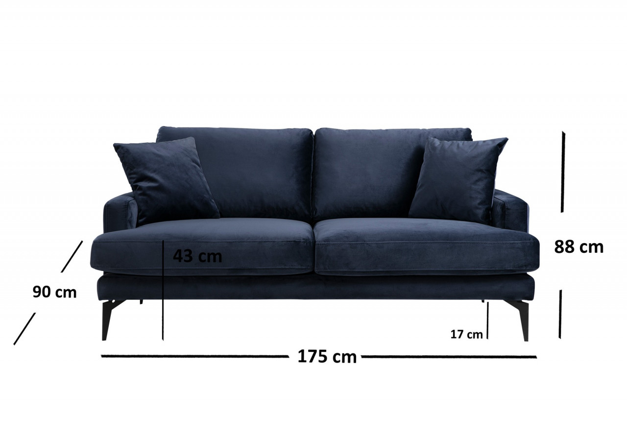 Poze Canapea 2 locuri Papira bleumarin