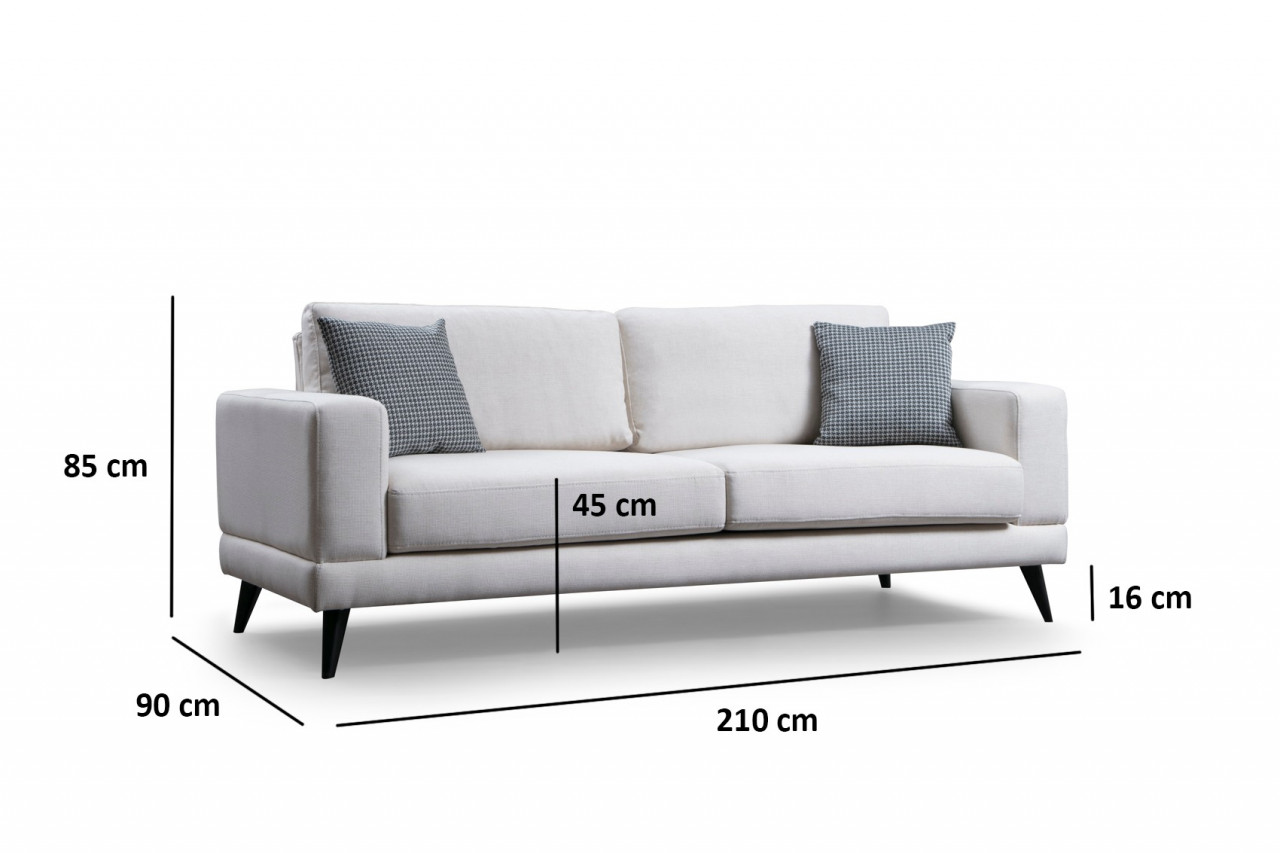 Poze Canapea 3 locuri Nordic bej