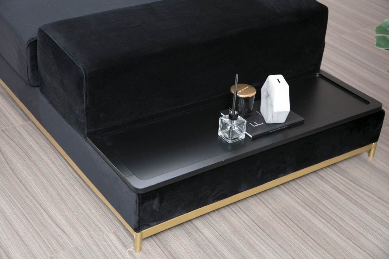 Poze Canapea 4 locuri Line neagra