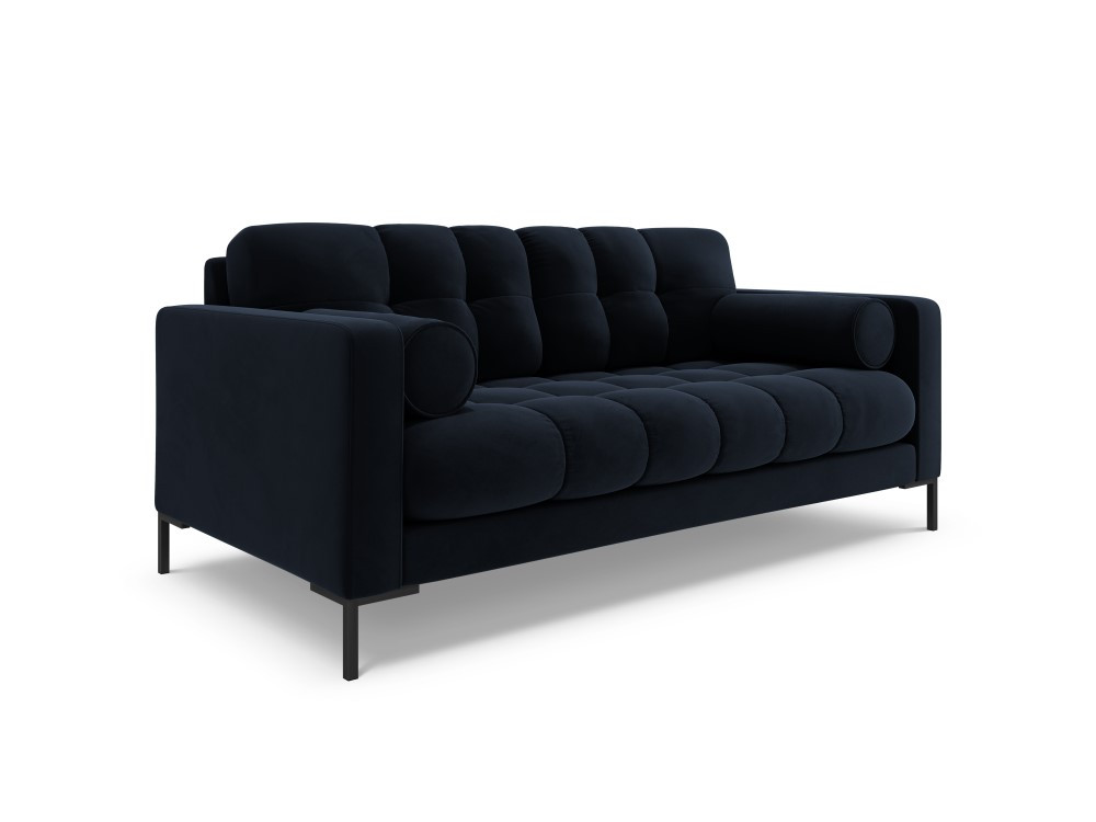 Poze Canapea Bali 2 locuri velvet/picioare negre – L152 x l92 x h75