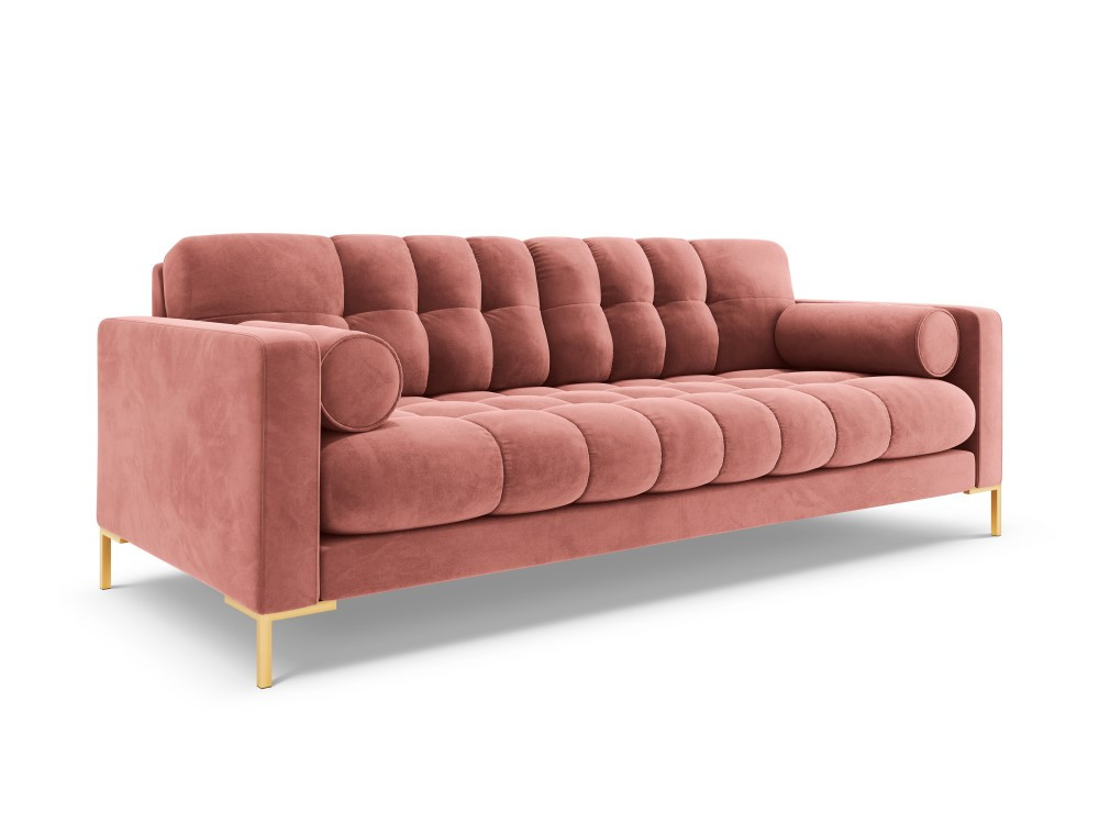 Poze Canapea Bali 3 locuri velvet/picioare gold – L177 x l92 x h75