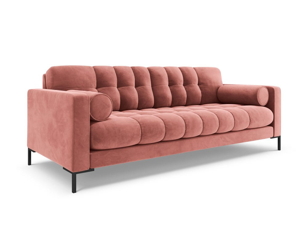 Poze Canapea Bali 3 locuri velvet/picioare negre – L177 x l92 x h75