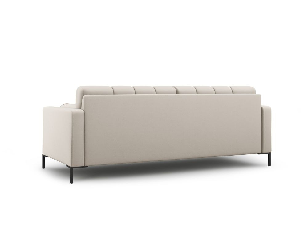Poze Canapea Bali 4 locuri stofa/picioare negre – L217 x l92 x h75