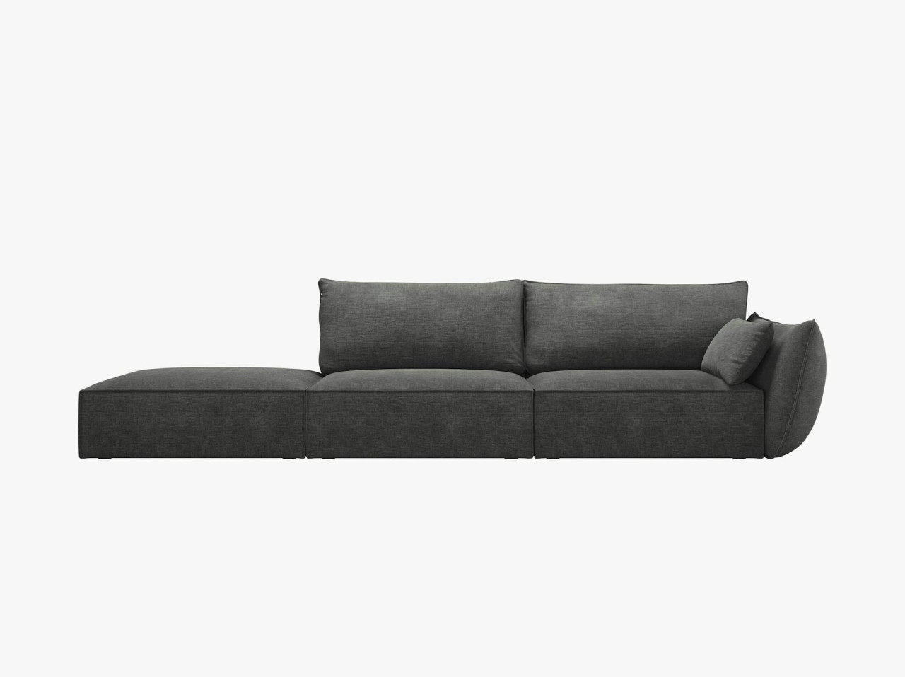 Poze Canapea deschisa 4 locuri Kaelle chenille L264 cm