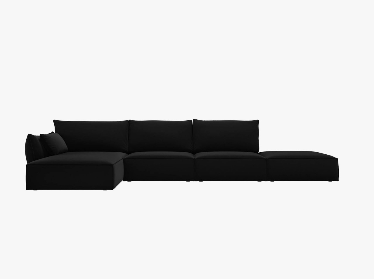 Poze Canapea deschisa 5 locuri Kaelle catifea L364 cm