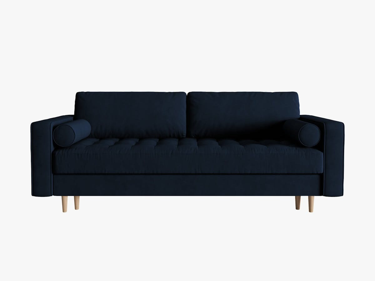 Poze Canapea extensibila 3 locuri Gobi catifea L225 cm